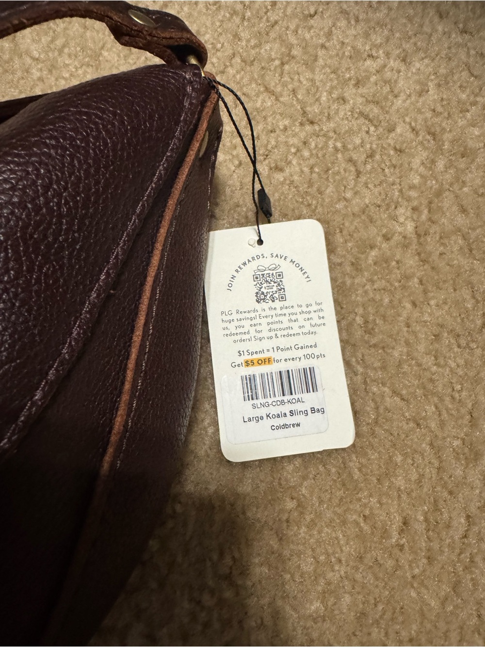 PORTLAND LEATHER LARGE KOALA COLDBREW AND MATCHING WALLET - Picture 5 of 8